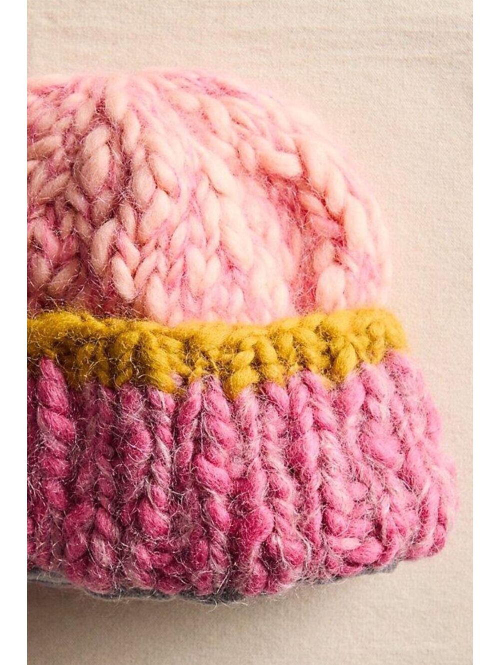 NWT FREE PEOPLE X FRENCH KNOT CHUNKY WOVEN KNIT FISHERMAN HAT BEANIE CAP